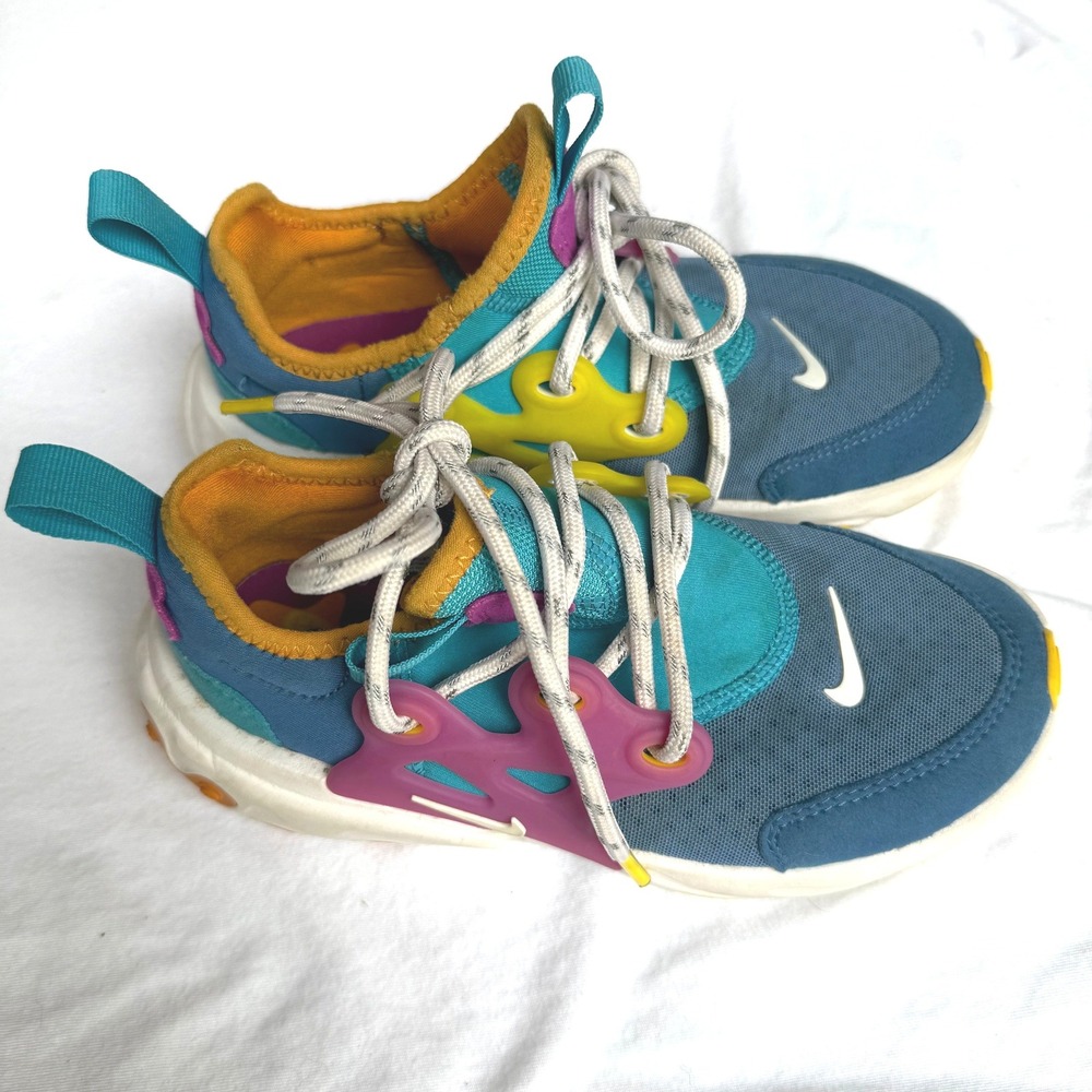 Nike RT Presto Extreme Multi-Color Blue Teal Yellow Sneakers  Kids 13.5C